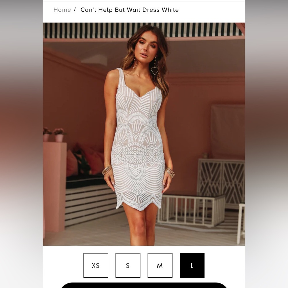 Hello Molly Can’t Help But Wait Dress White